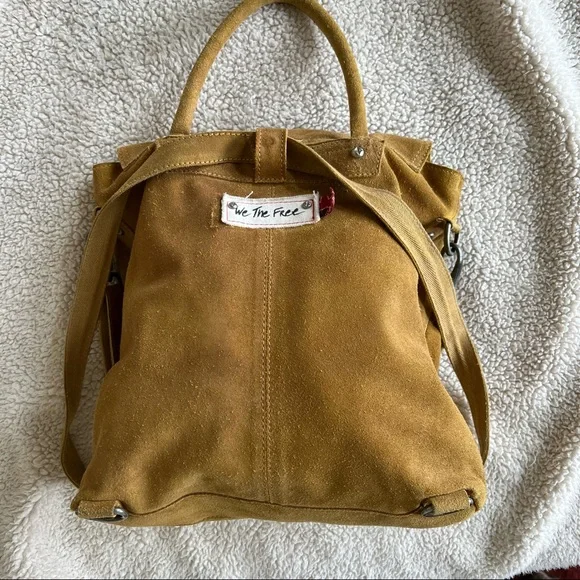 We the Free Free People suede hippie Boho backpack bag super Cute!! - Picture 3 of 12